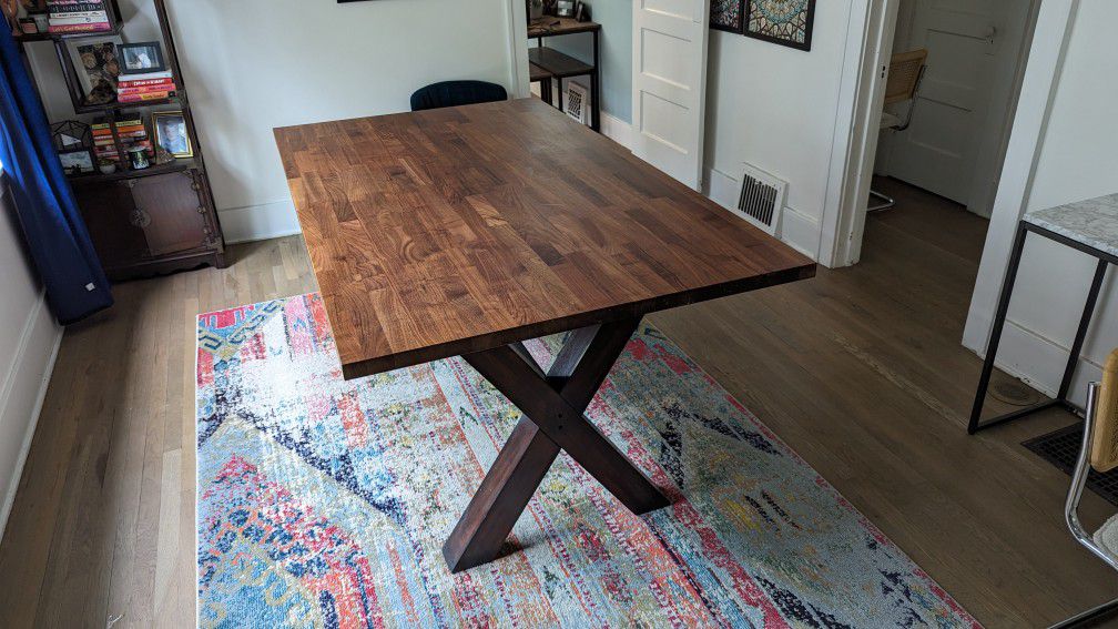 42" x 74" Wood Dining Table 