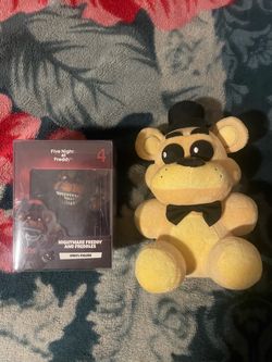 Gen 1 Sanshee golden Freddy and yootooz nightmare Freddy figure bundle