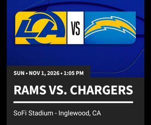 Rams vs Chargers @Sofi on 11.1.26