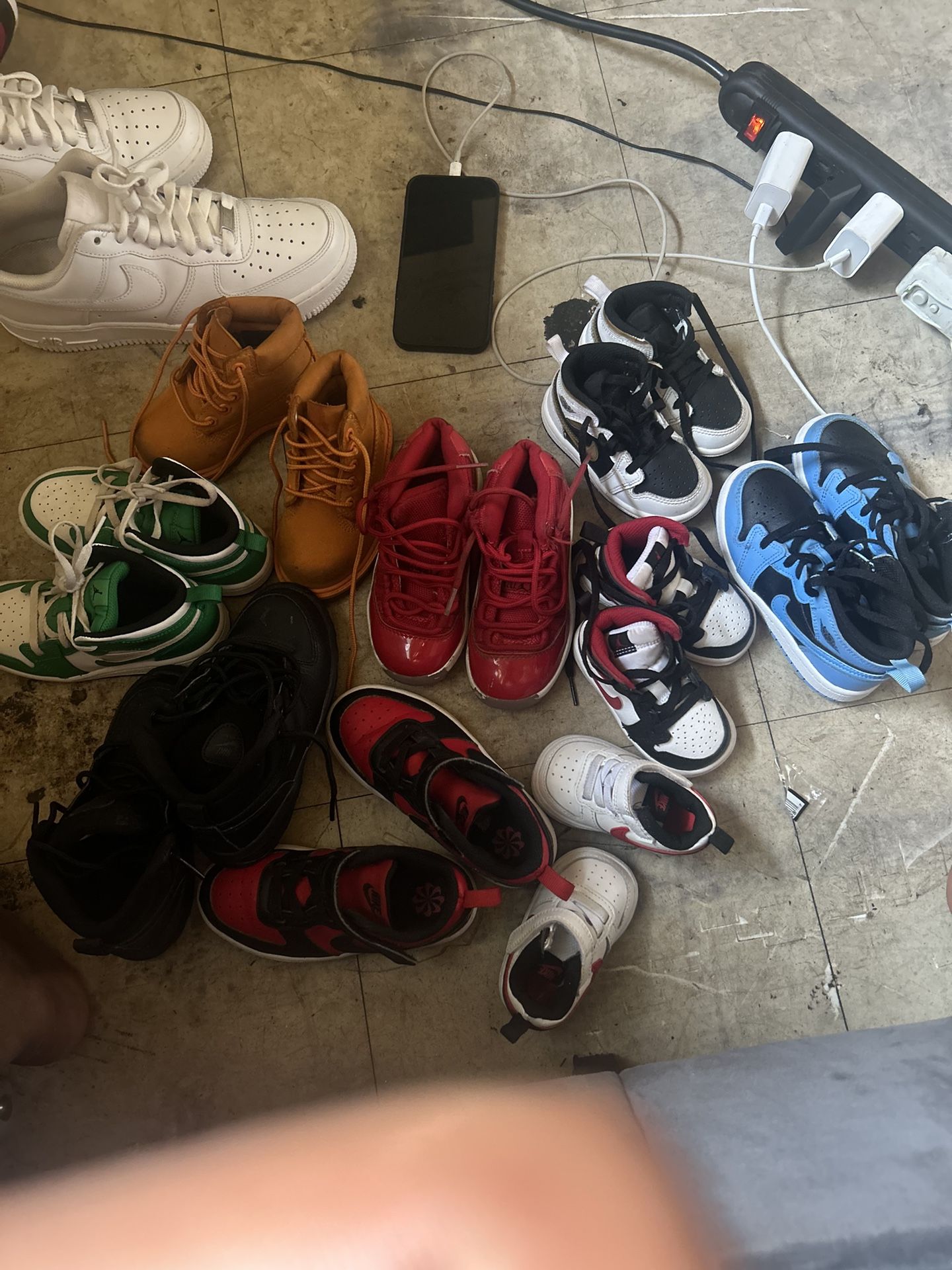 Jordan’s,Nike, Timberland