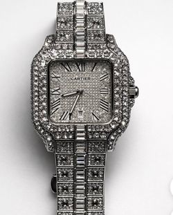 (NOT FREE) ICED OUT BUSS DOWN MOISSANITE WATCH