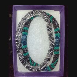 Set of two Sashka woven bead bracelets