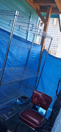 Industrial steel shelving rack