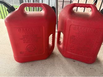 Two Blitz 6 Gallon Gas Cans