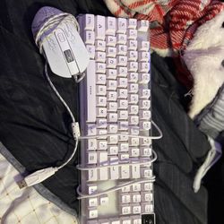 Rainbow Light Up Gaming Keyboard And Mouse 
