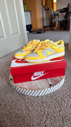Nike Dunk Low Yellow and Grey Sneakers