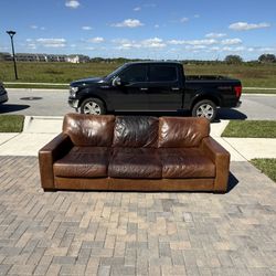 Free Delivery- Premium Leather Couch