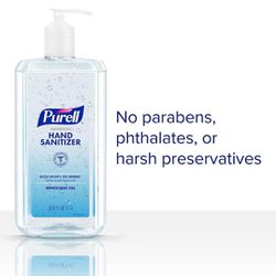 PURELL Advanced Hand Sanitizer Refreshing Gel for Workplaces, Clean Scent, 20 fl oz Pump Bottle Pack Of 6