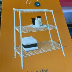 3 Tier Metal Shelving Unit- Brand New In Box!!