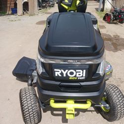 RYOBI
80V HP Brushless 42 in. Battery Electric Cordless Riding Lawn Tractor with (3) 80V 10Ah Batteries and Charger