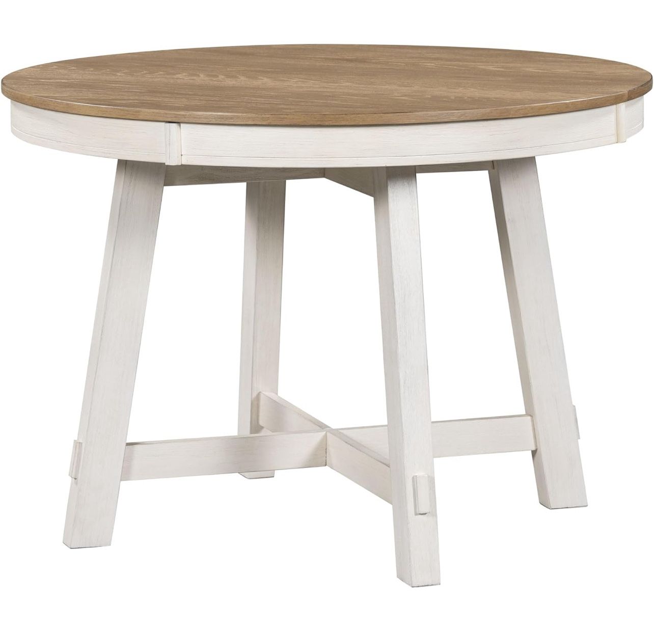 Harper & Bright Designs Farmhouse Round Extendable Dining Table Top Only!!