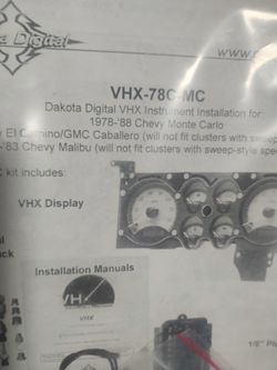 Dakota digital VCX