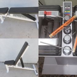 POWERBLOCK 50 Lb Set W/ Stand And Bench