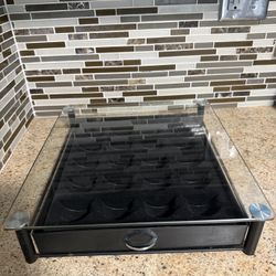 Crystal Tempered Glass Vertuo Pod Holder Drawer