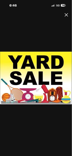 Yard sale today Friday 9/18 and Saturday