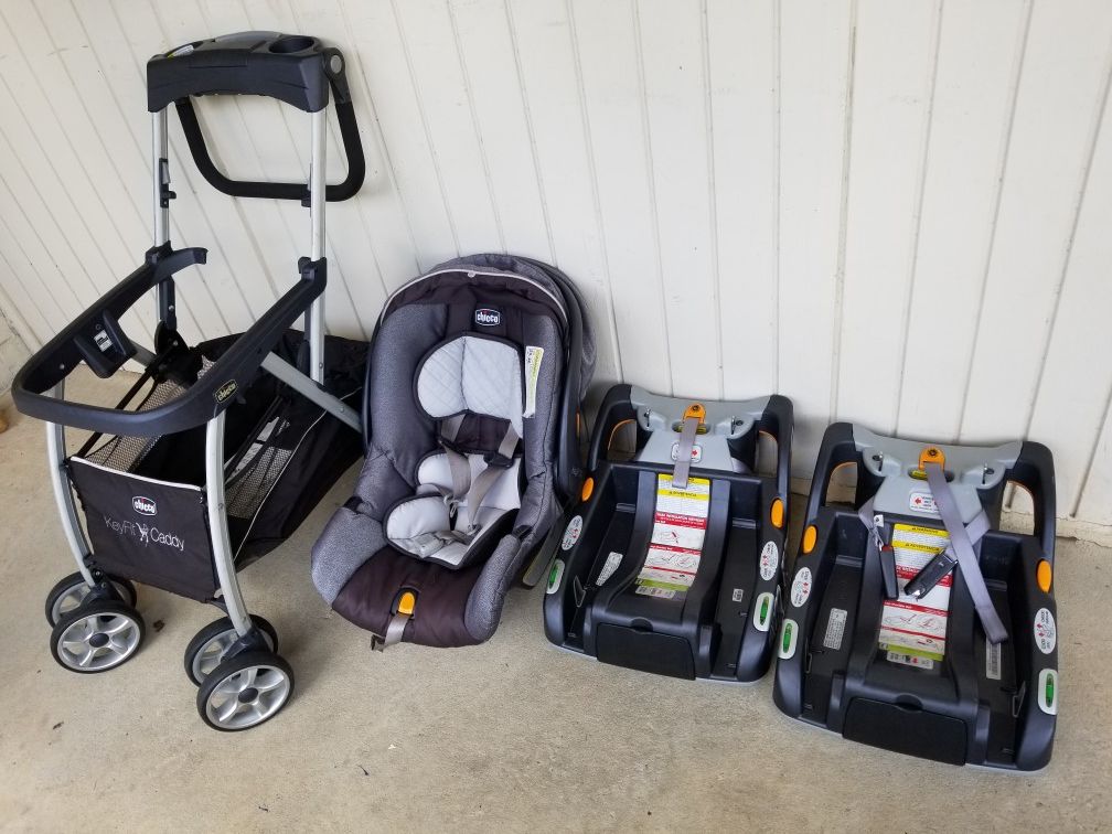 Infant car seat with stroller