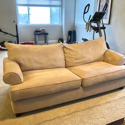 Beige Couch and Love Seat $40