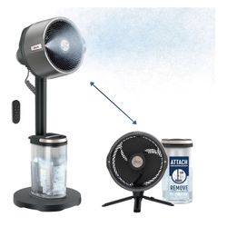 Shark Ventilador FlexBreeze Pro Mist: interiores y exteriores, nebulización integrada. Portable Fan