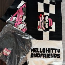 Hello Kitty F1 ACADEMY BEANIE HAT AND SCARF 