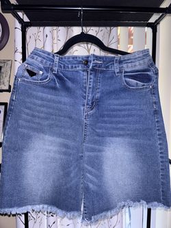 Used - Like New Stylish blue denim shorts from Prada.