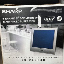 VTG Sharp Liquid Crystal 20" TV Model LC-20SH3U Vintage Gaming Monitor Tested