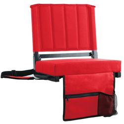Brand new- SPORT BEATS Stadium Seats with Back Support Bleacher Chairs with Back and Cushion Thick Padded Bleacher Seats Includes Shoulder Strap