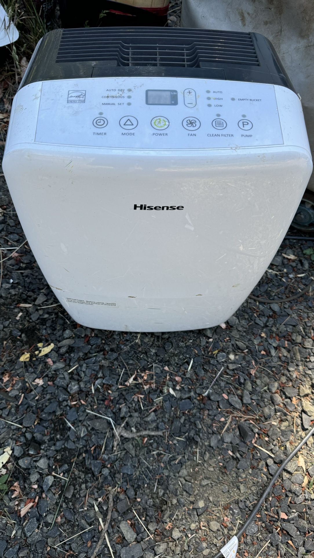 Hisense Dehumidifier Works Great