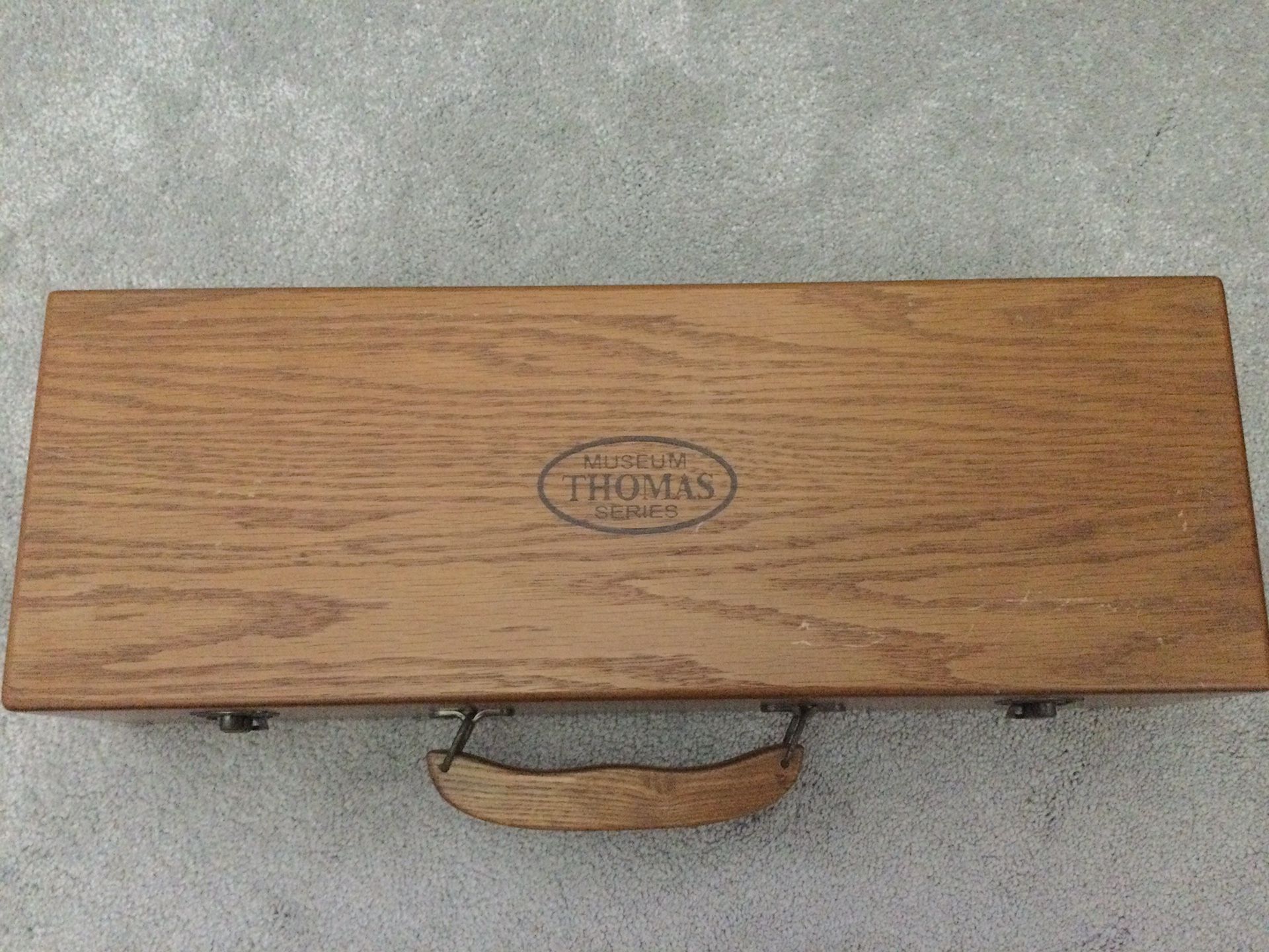 Rare Vintage PACCONI Thomas Museum Series TRAVEL FISHING ROD KIT in Wooden Box