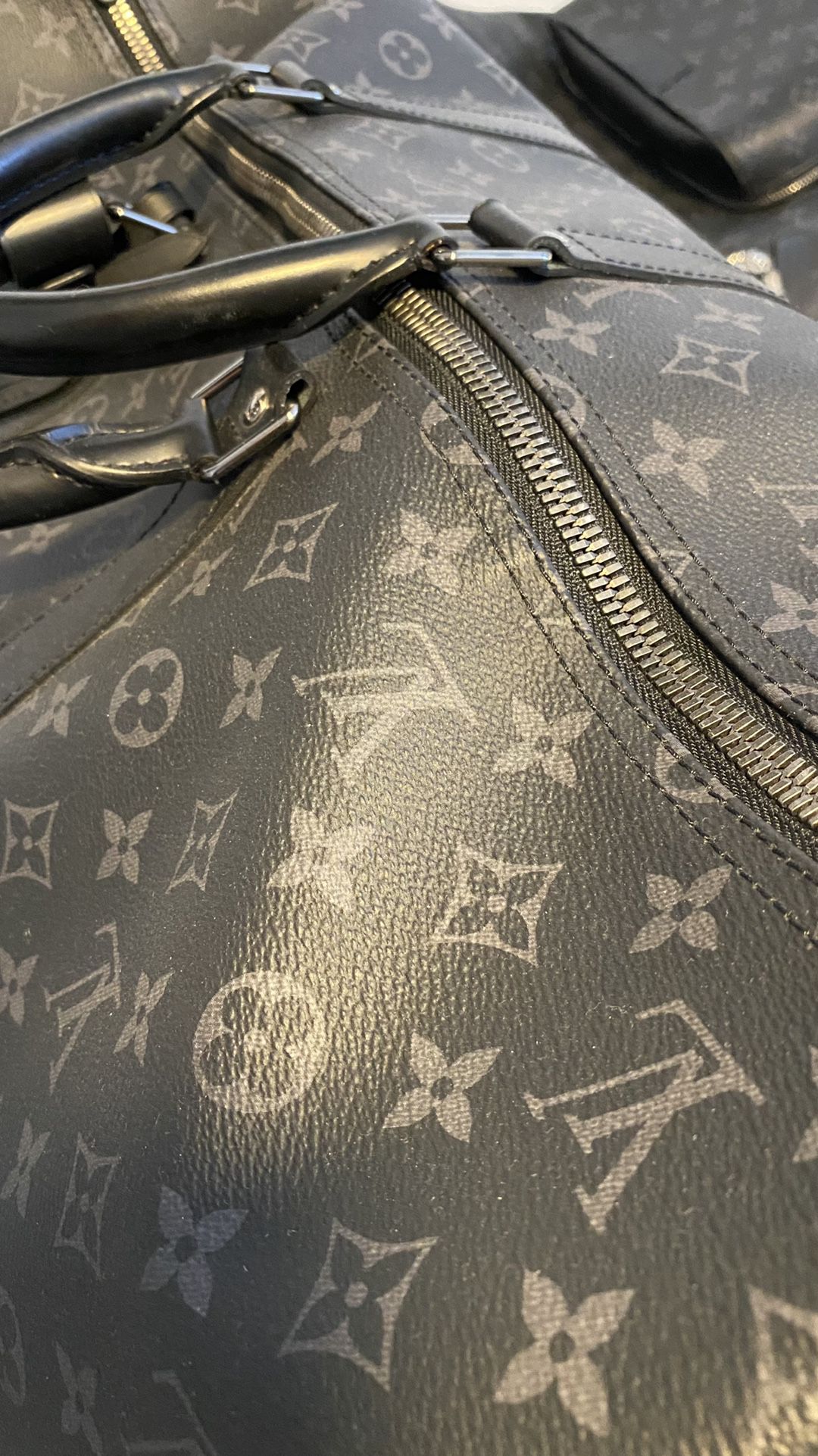 LOUIS VUITTON: Monogram Keepall Bandouliere 55 – Luv Luxe Scottsdale