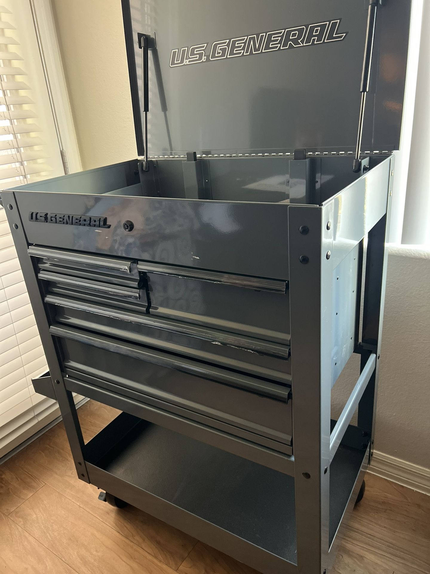 US GENERAL 5 DRAWER TOOL CART