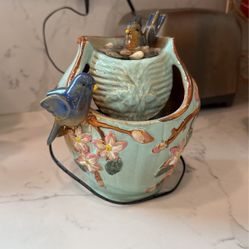 Nature's Garden Tabletop Garden Fountain, Blue Bird