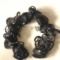 Synthetic Wavy Hairpiece - Dark Brown 