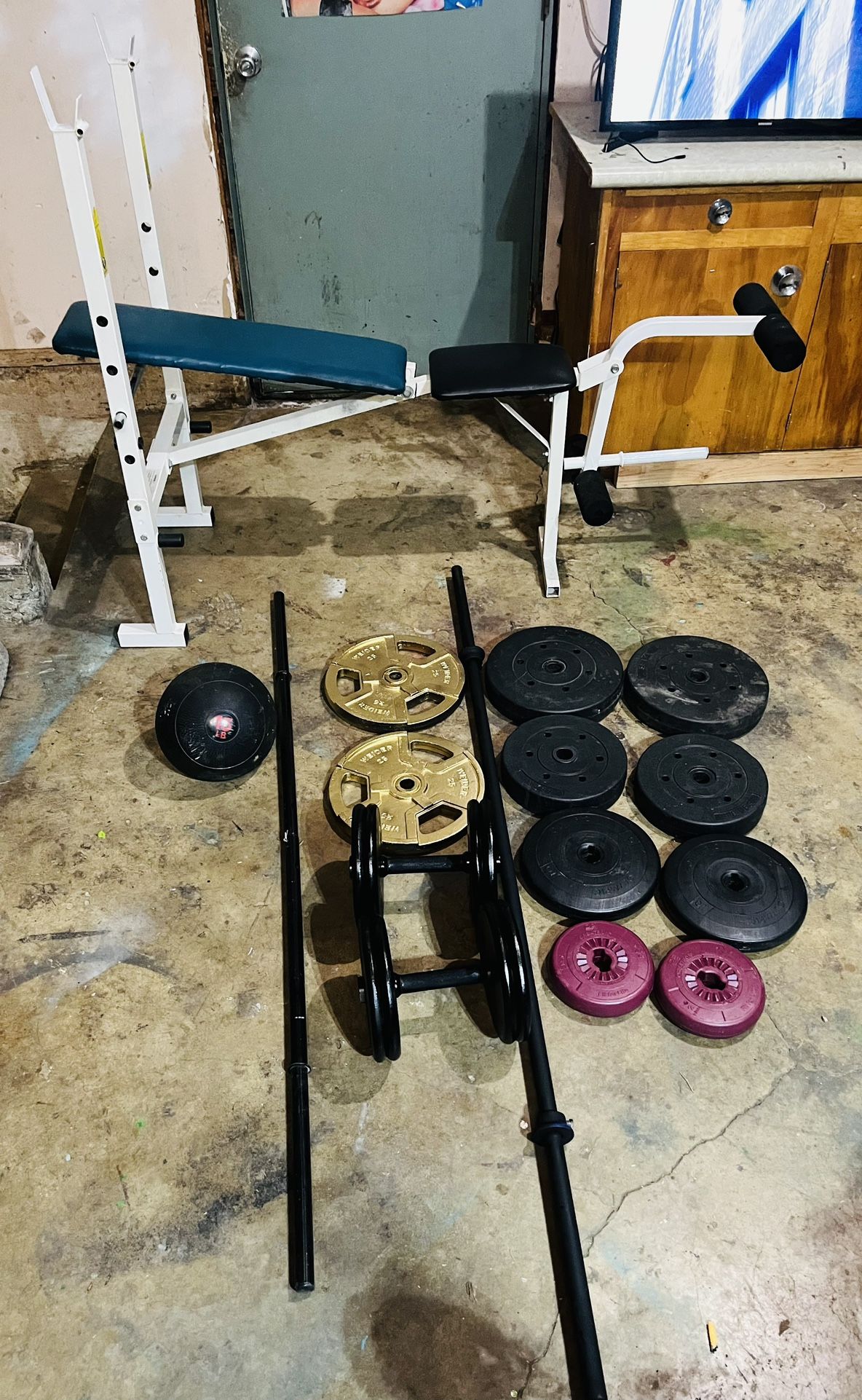Full Weight Set, Bench and More