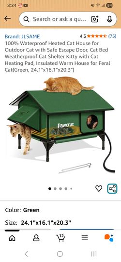 NEW WEATHERPROOF INDOOR/OUTDOOR CAT HOUSE