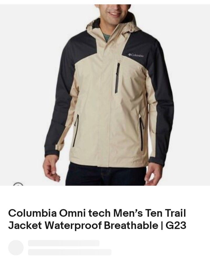 Columbia Omni tech Men’s Ten Trail Jacket Waterproof Breathable | G23


