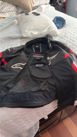 Alpinestars Motorcycle Jacket Black Red