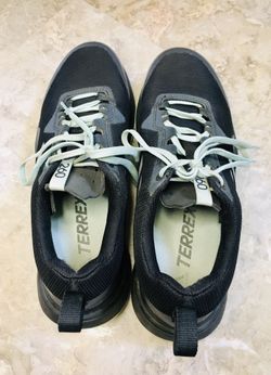 adidas gazelle silver green womens ADIDAS TERREX TWO GTX Size 10.5 Black White Nylon Lace Up Sneakers  Sui  Generis Designer Consignment