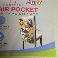 Honeyera Chair Storage Pocket for stuffed animal