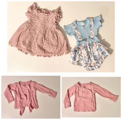 0-3M Baby Dresses W/Cardigan!