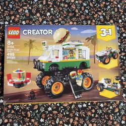 Lego Creator  3 in 1 “Monster Burger Truck” 
