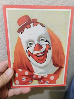 Vintage Bozo The Clown Wall Plaque