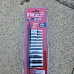 Craftsman 11pc. 1/4 Drive Sae Deep Socket Set
