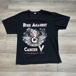 Rise Against Tour Shirt Black Rock L May 4 Woodstock ON Black 