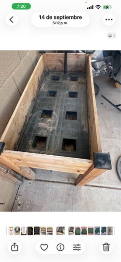 Outdoor gardening table