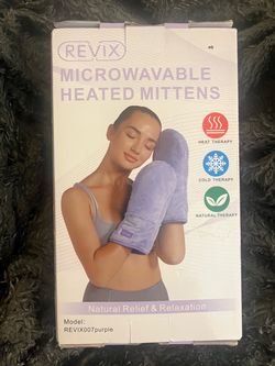 Revix Microwavable Heated Mittens Purple