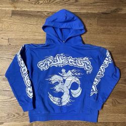 Hellstar Hoodie Blue Size Small