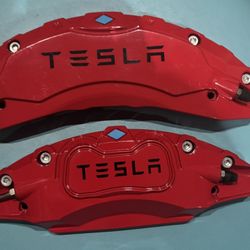 Tesla red Caliper Covers