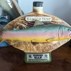 1975 Jim Beam Rainbow Trout decanter 