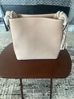 Simkhai Britt Macramé-Trimmed Leather Shoulder Bag