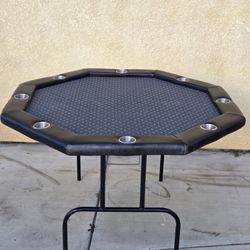 50" 8 Player Octagon Poker Table 
